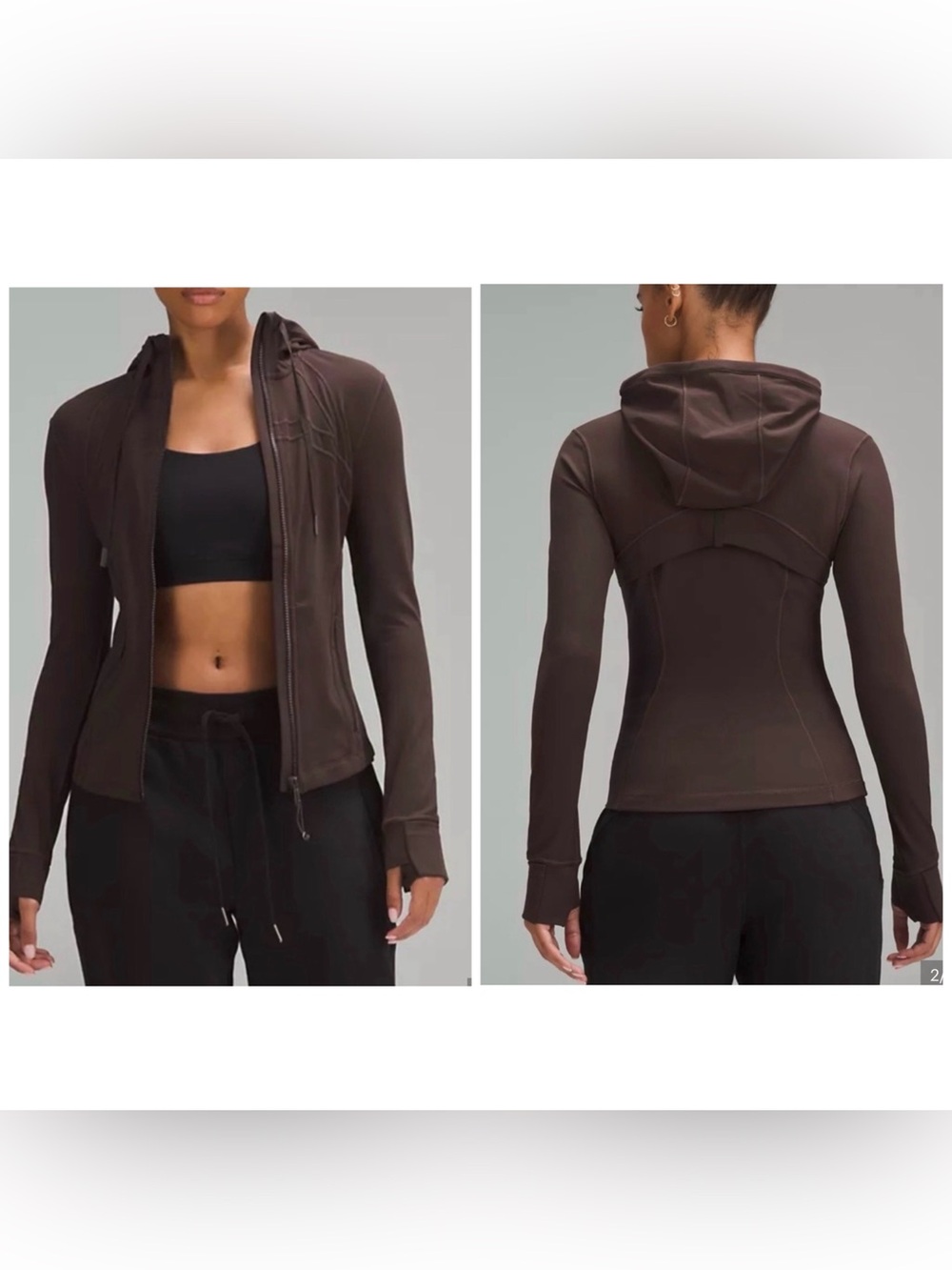 NWOT Lululemon Hooded Define Jacket Nulu Espresso Size 6